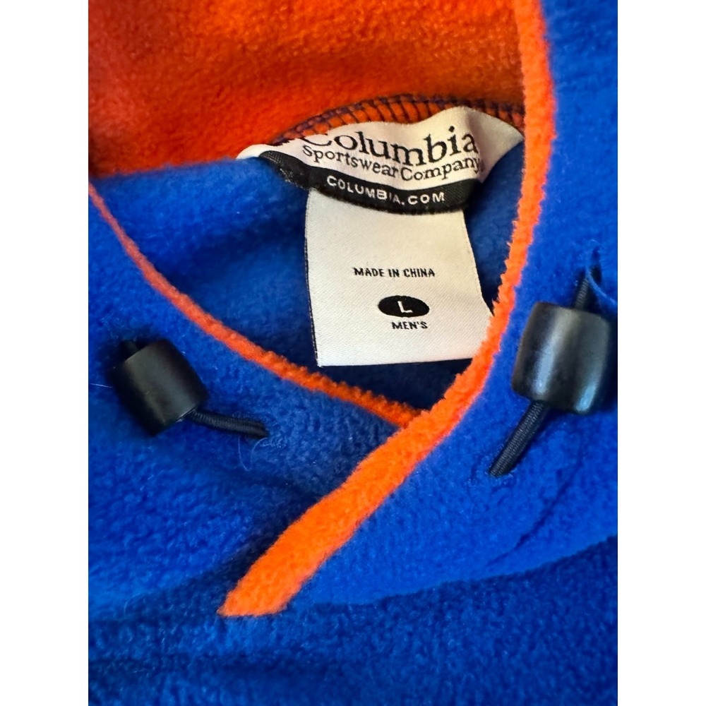 Columbia Florida Gators Fleece Hoodie Blue Orange Men's L NCAA Embroidered - Picture 4 of 5